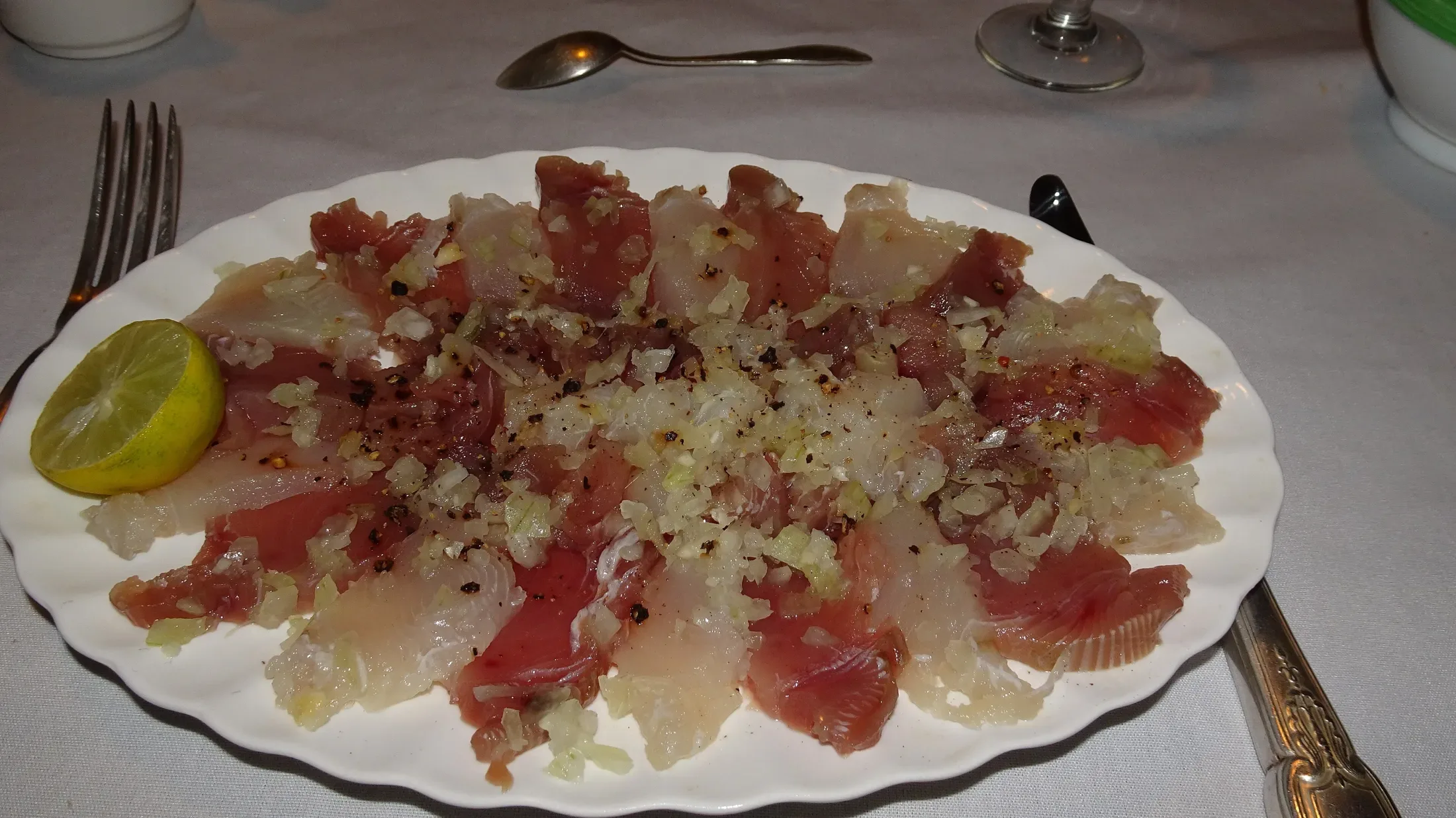 Sashimi at Fiafia Hotel
