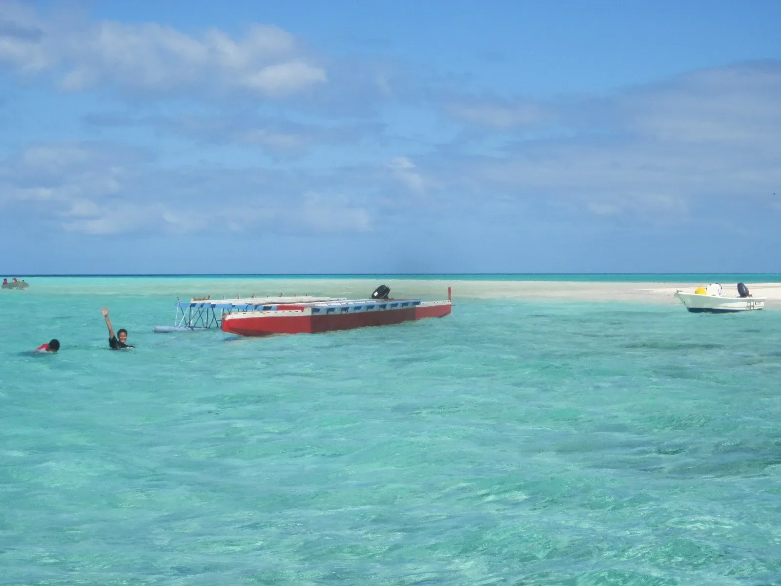 Outrigger Canoe and Swimming, Nukuloa