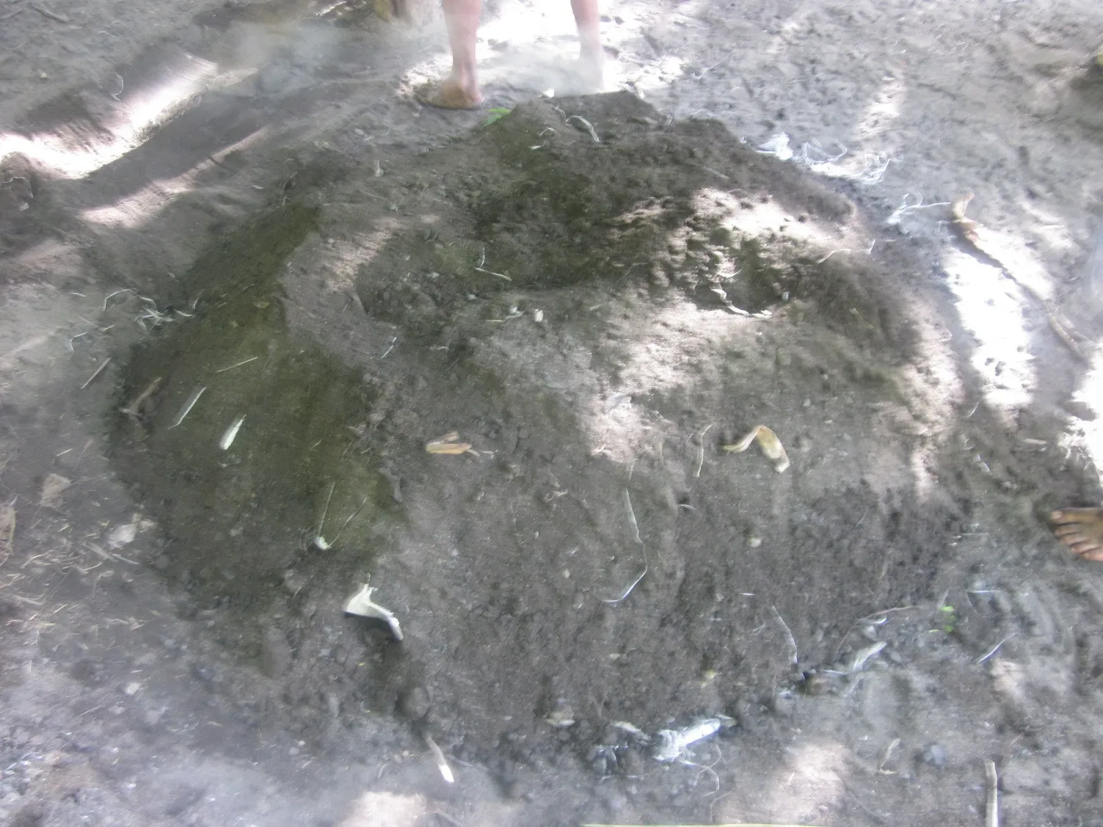 Earth Oven Covered with Soil