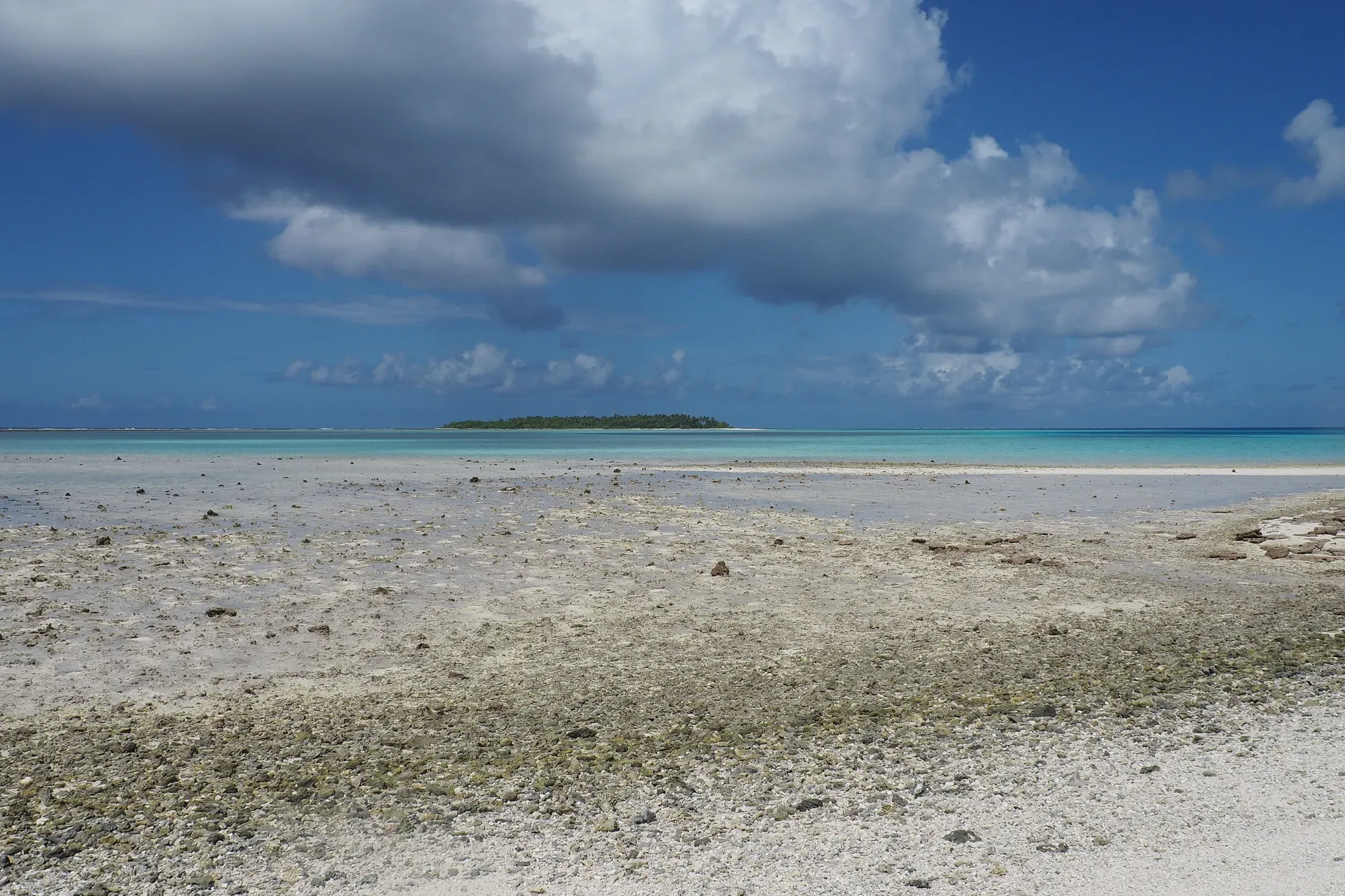 Nukuhione from Nukuhifala at Low Tide