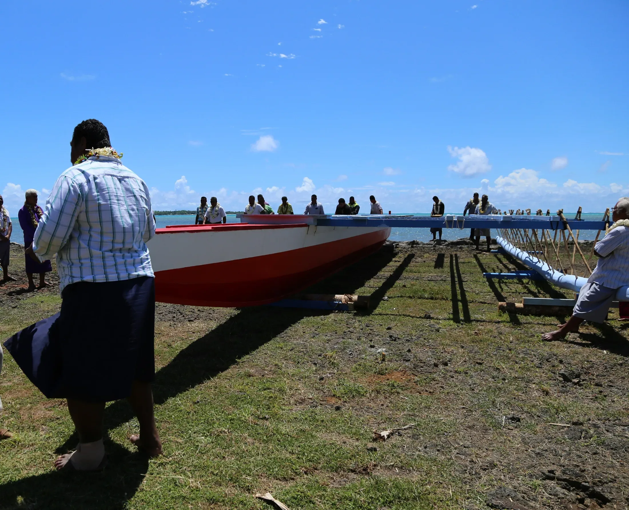 Launch of a Traditional Canoe, Wallis