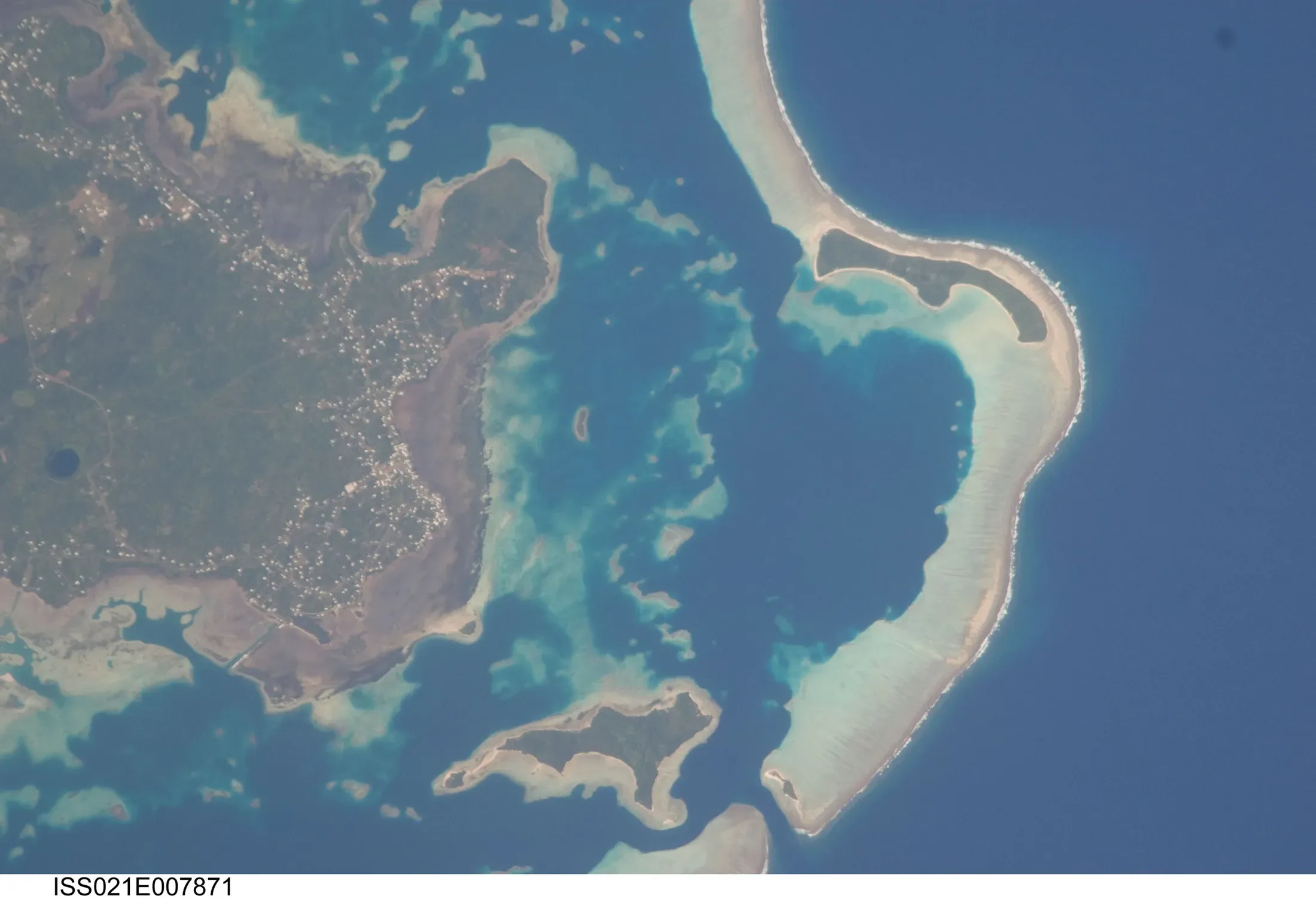 Mu'a and the Lagoon from Space